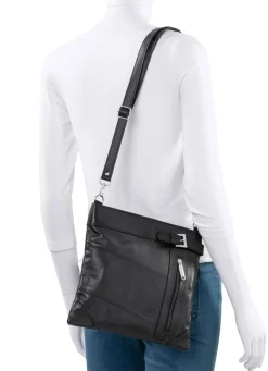 Clearance BADER Tasche aus weichem Nappaleder SCHWARZ