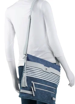 Clearance BADER Tasche mit teilweise glitzernden Flechtdurchzügen JEANS