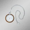 Best WAIDZEIT Taschenuhr mit Walnuss und Edelstahl Gehäuse