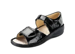 Sale BADER Taurus Damen-Sandalette in Lackoptik SCHWARZ