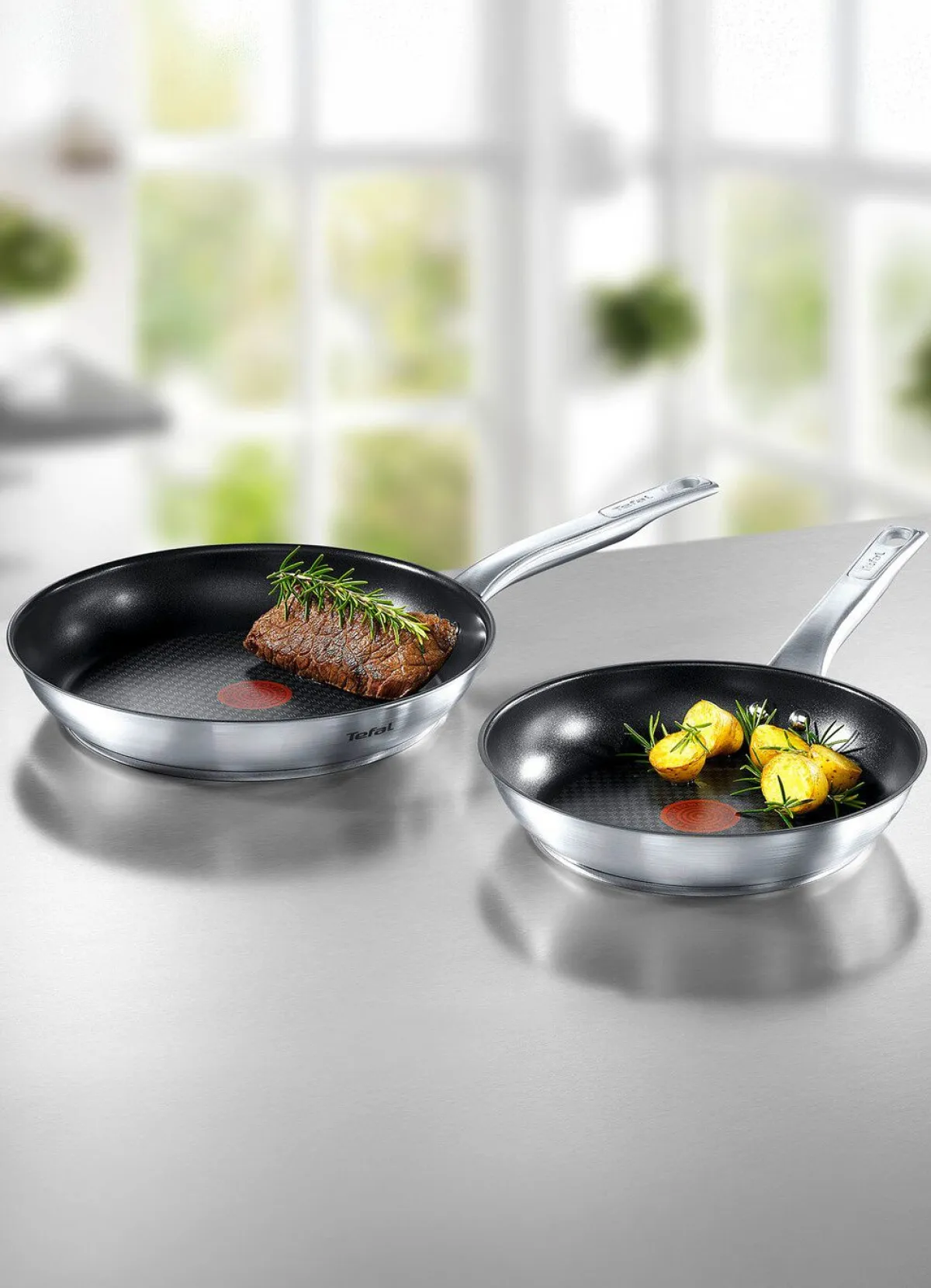 Online TEFAL -Pfannen in Profi-Qualität EDELSTAHL