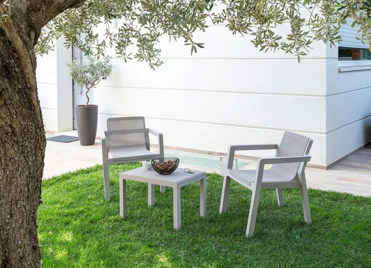 Online BADER 3-teiliges Balkon-Set GRAU