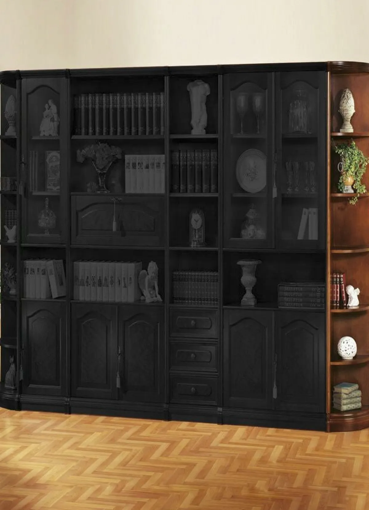 Discount BADER Teilmassive Möbelserie mit Echtholzfurnier NUSSBAUM