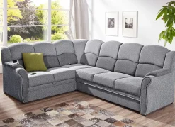 Hot BADER Teilmassive Polstermöbel GRAU-SILBER