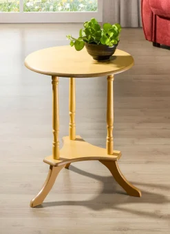 Sale BADER Teilmassiver Beistelltisch BUCHE