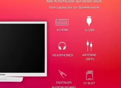 Sale TELEFUNKEN XH24O550M HD-Ready-LED-Fernseher WEISS
