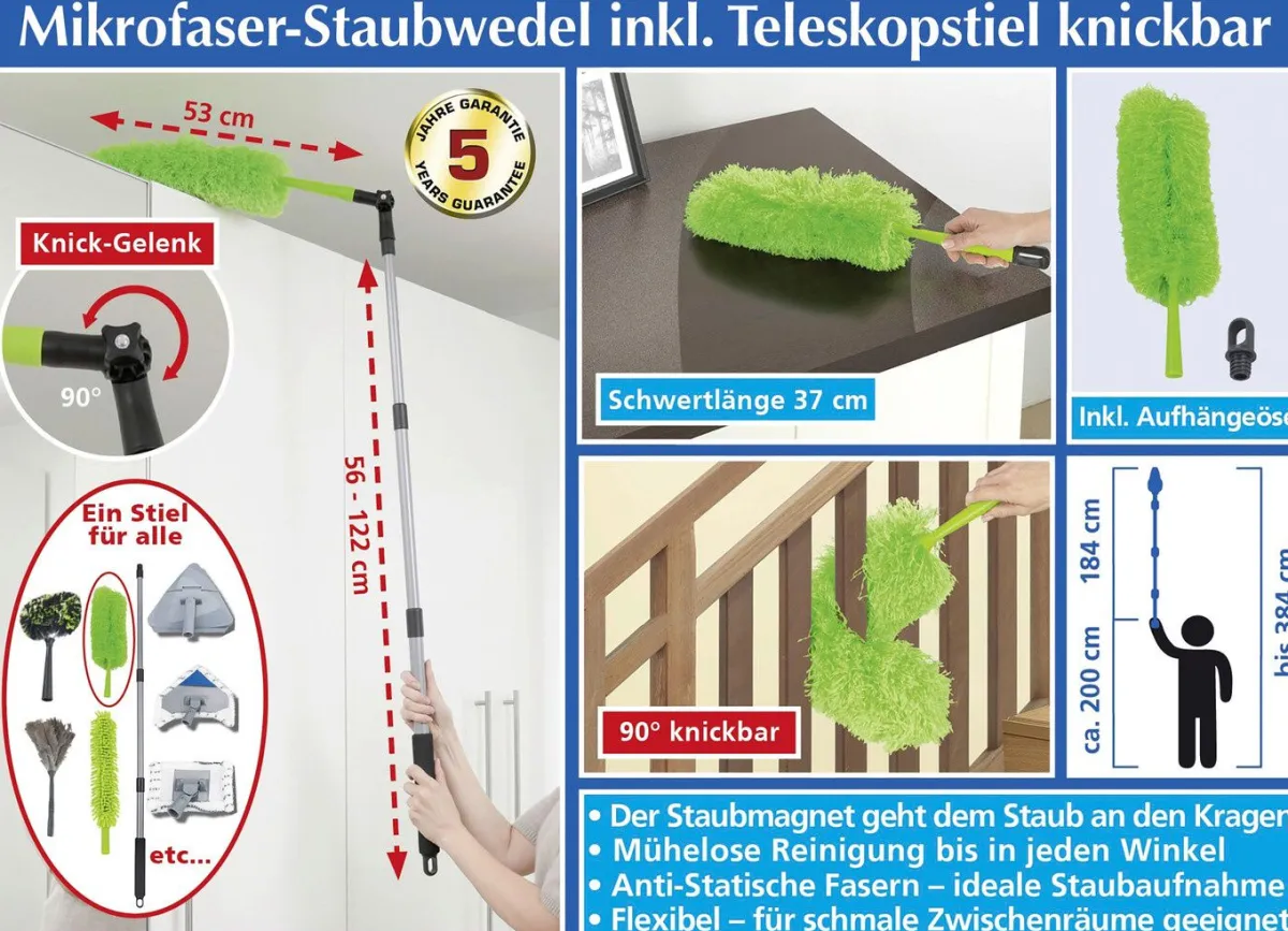 BADER Teleskop-Staubwedel von Maximex GRÜN