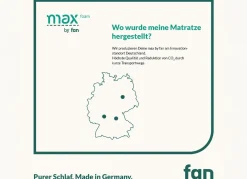 fan TESTSIEGER Mehrzonen-Matratze „max foam by “