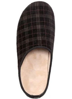 Best BADER Textil-Pantoffel mit herausnehmbarem Fußbett SCHWARZ