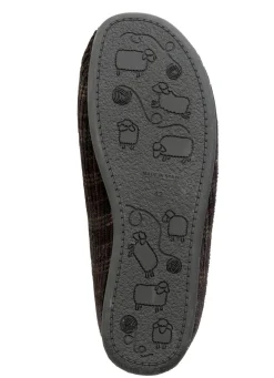 Best BADER Textil-Pantoffel mit herausnehmbarem Fußbett SCHWARZ