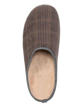 BADER Textil-Pantoffel mit herausnehmbarem Fußbett GRAU