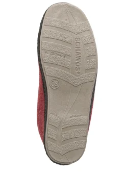 Hot BADER Textil-Stiefelette mit zwei praktischen Klettspangen BORDEAUX-SCHWARZ