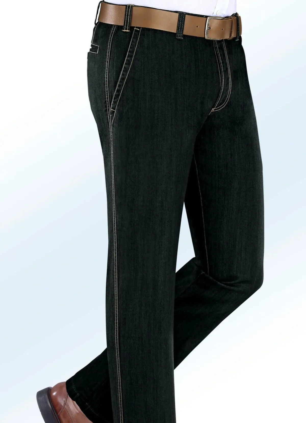 Discount BADER Thermojeans mit Dehnbund in 5 Farben SCHWARZ