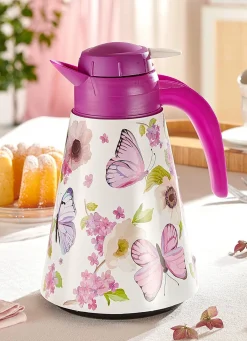 Sale BADER Thermokanne im bunten Blumen-Design