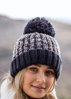 Outlet BADER Thermo-Mütze mit Bommel von Heat Holders® BLAU