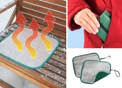 Sale BADER Thermo-Sitzkissen, 2er Set SILBER-GRÜN