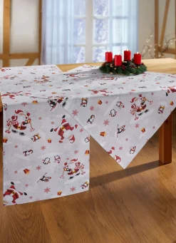 New BADER Tischdecke oder Kissenbezug aus 100% Baumwolle BUNT