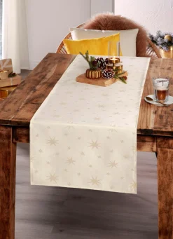 Online BADER Tischdekoration mit Fleckschutz und Glitzergarn CHAMPAGNER-GOLD