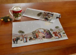 New BADER Tisch- und Raumdekoration aus Gobelin BUNT