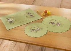 Sale BADER Tisch- und Raumdekoration mit Hasen-Motiven GRÜN