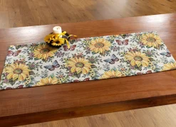 BADER Tisch- und Raumdekoration mit Sonnenblumen-Dessin BUNT