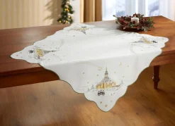 Hot PLAUENER SPITZE Tisch- und Raumdekoration mit echter CREME