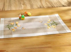Hot BADER Tisch- und Raumdekoration mit Tulpen und Schmetterlingen SEKT