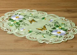 Sale BADER Tisch- und Raumdekoration mit Blumen und Schmetterlingen GRÜN