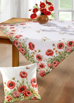 Clearance BADER Tisch- und Raumdekoration mit Mohnblumen-Motiv MULTICOLOR