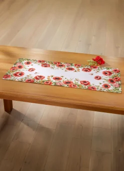 Clearance BADER Tisch- und Raumdekoration mit Mohnblumen-Motiv MULTICOLOR