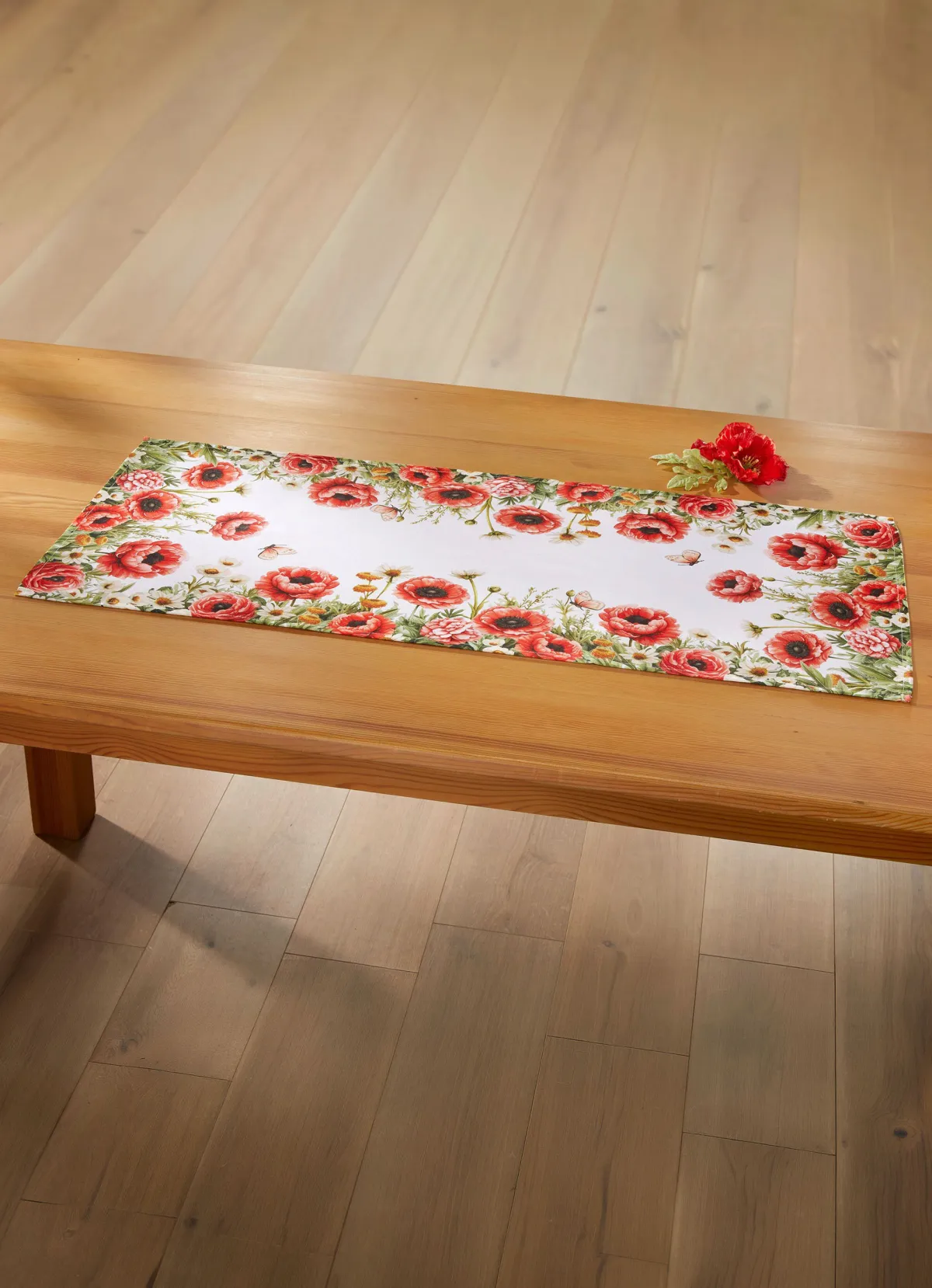 Clearance BADER Tisch- und Raumdekoration mit Mohnblumen-Motiv MULTICOLOR