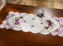 Best BADER Tisch- und Raumdekoration mit Blüten in Spitzen-Optik SEKT