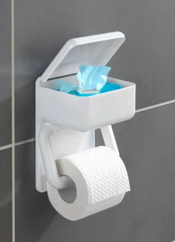 Outlet BADER Toilettenpapierhalter 2-in-1 WEISS