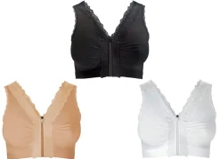 New BADER Toller Wohlfühl-BH im 3er-Set von HSP WEISS-HAUT-SCHWARZ