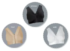New BADER Toller Wohlfühl-BH im 3er-Set von HSP WEISS-HAUT-SCHWARZ