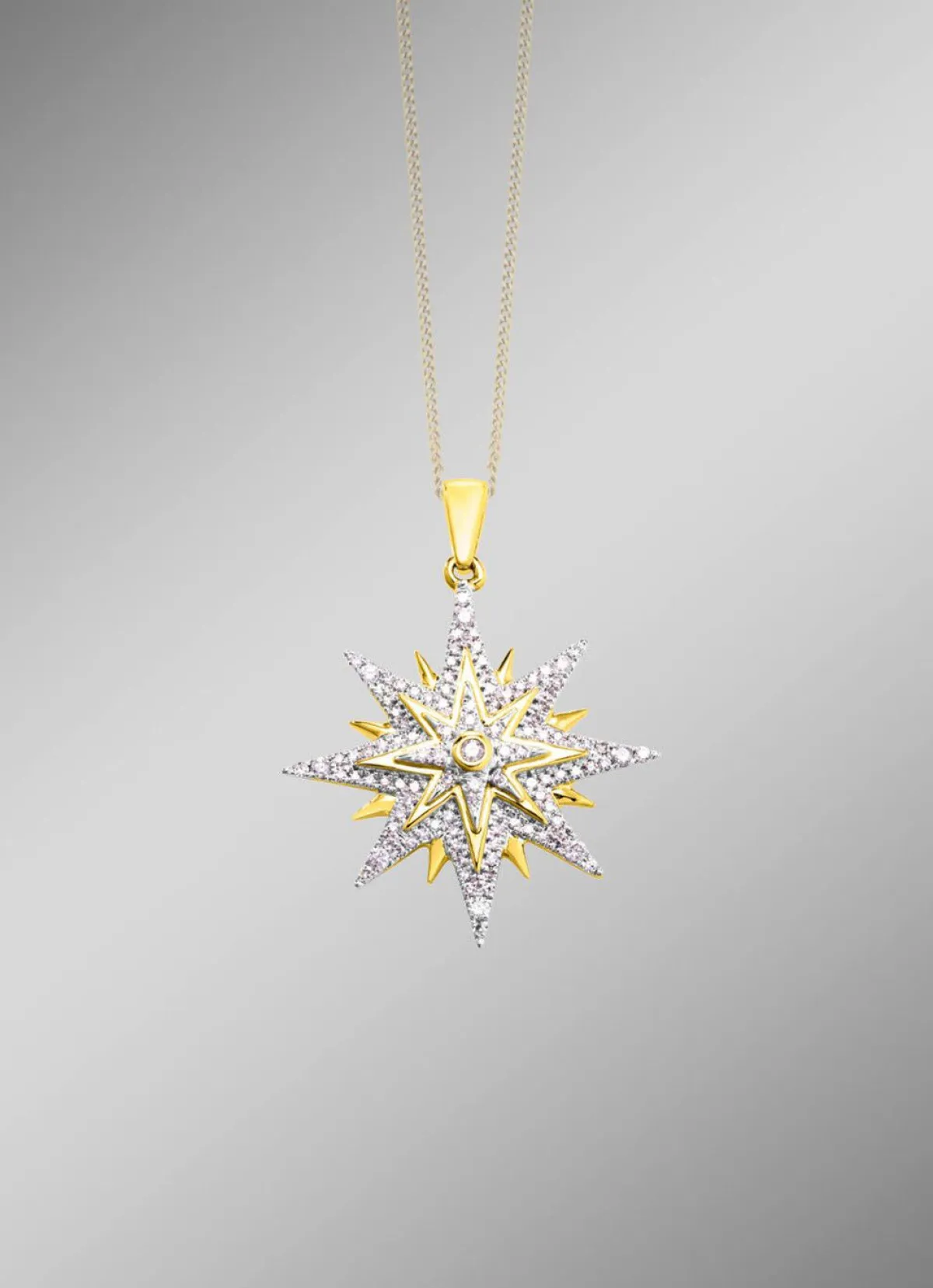 Best BADER Toller Stern-Anhänger mit Brillanten und Diamanten