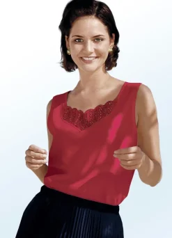 Outlet PLAUENER SPITZE Top mit ROT