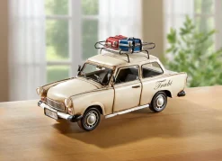 New BADER Trabant mit Dachgepäckträger CREMEWEISS