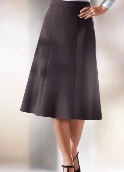 Hot KLAUS MODELLE MADE IN GERMANY Tragangenehmer 6-Bahnenrock in 6 Farben MOKKABRAUN