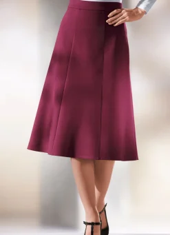 Clearance KLAUS MODELLE MADE IN GERMANY Tragangenehmer 6-Bahnenrock in 6 Farben RUBINROT