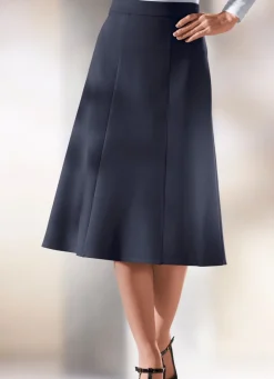Best KLAUS MODELLE MADE IN GERMANY Tragangenehmer 6-Bahnenrock in 6 Farben MARINE
