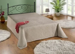 Hot BADER Traumhafte Tagesdecke TAUPE