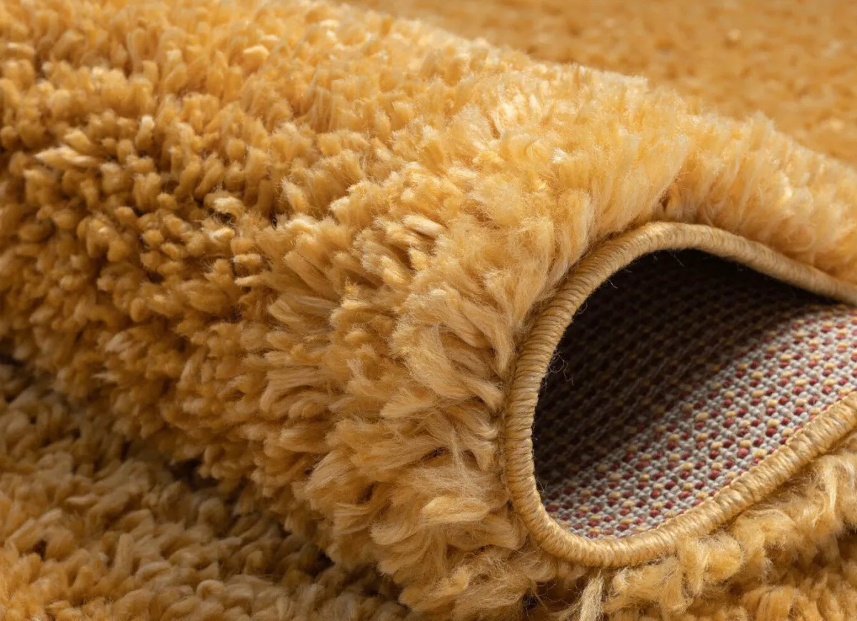 New BADER Traumhaft flauschige Brücken und Teppiche in Shaggy-Qualität GOLD