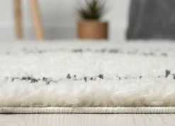 New BADER Traumhaft flauschige Shaggy-Brücken, -Galerien und -Teppiche CREME