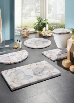 Outlet BADER Traumhaft weiche Badgarnitur mit Bandeinfassung MULTICOLOR