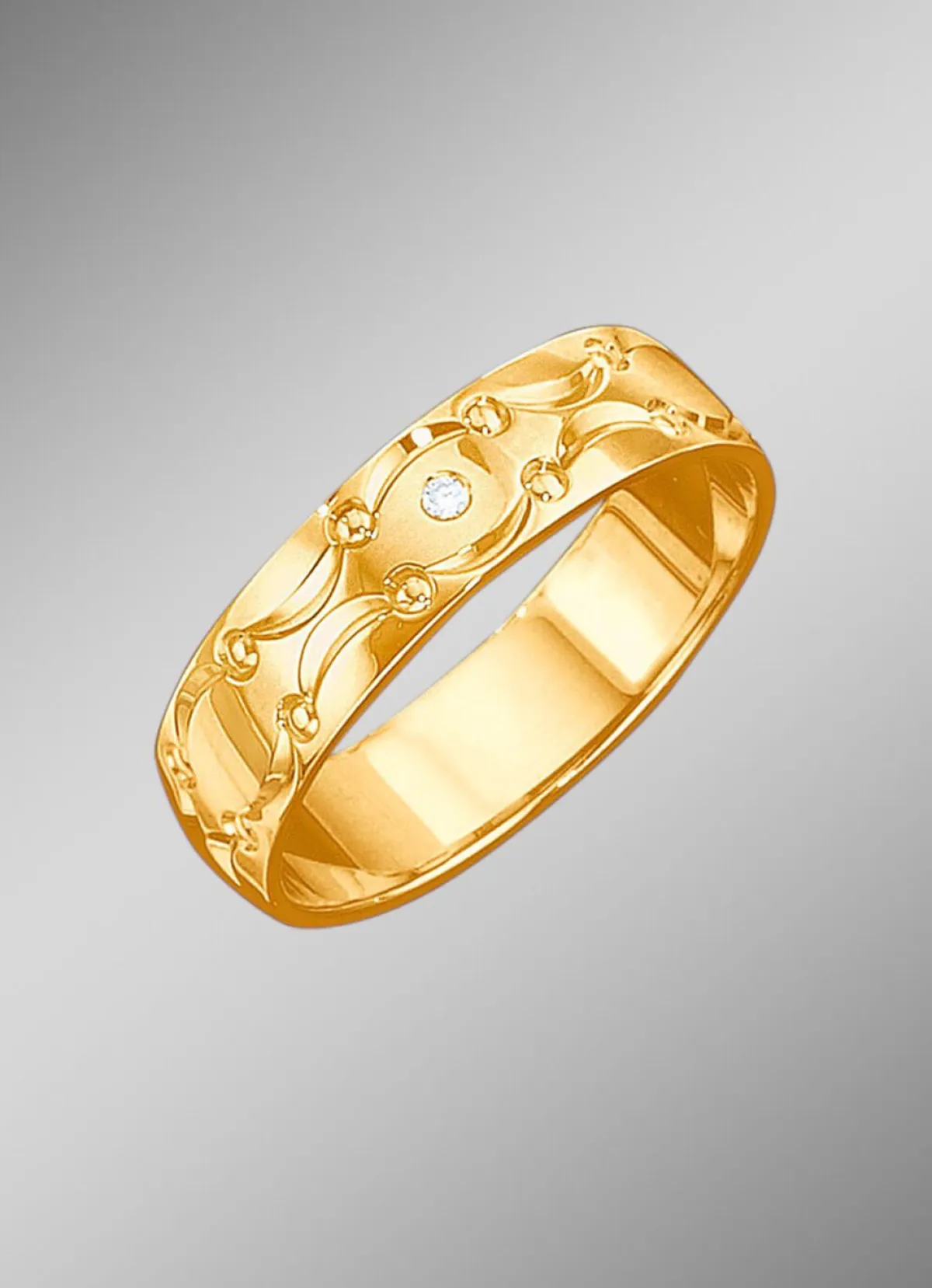 New BADER Trauring mit Wellen-Design