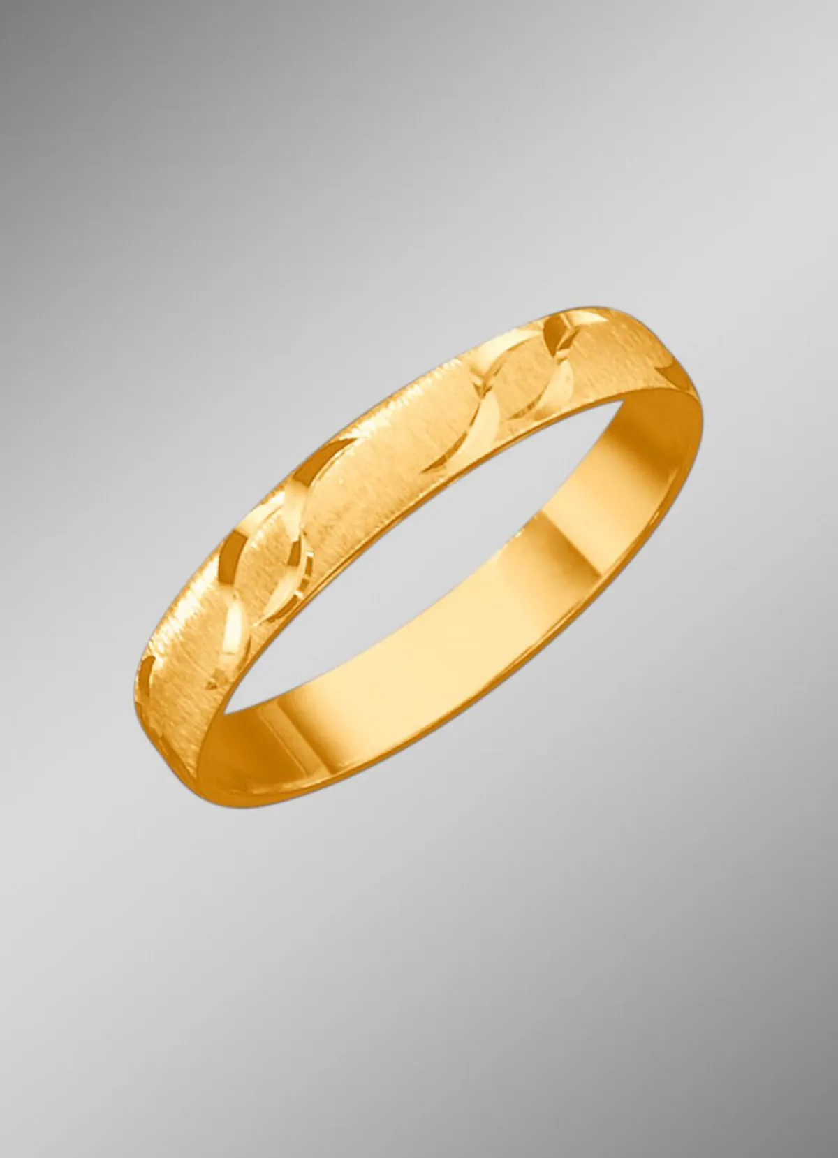 Clearance BADER Trauring mit Wellen-Design