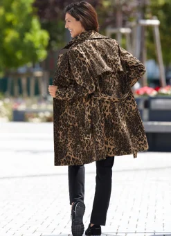 Clearance BADER Trenchcoat mit Gürtel CAMEL-SCHOKOBRAUN-SCHWARZ