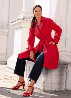 Online laurakent Trenchcoat mit Gürtel FEUERROT
