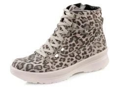 New BADER Trendige Damen-Boots, Winterschuhe, Weite H, mit Reißverschluss SAND-GRAU